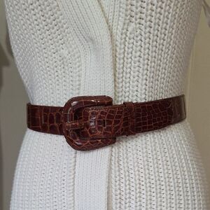 Brown Alligator Belt